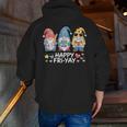 Happy Fri-Yay Teacher Fry Yay Friday Weekend Fri-Yay Men Zip Up Hoodie Back Print, funny gift