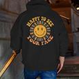 Happy To See Your Face Retro Happy Teacher Back To School Men Zip Up Hoodie Back Print, funny gift