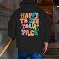 Happy To See Your Face Teacher Disco Ball Back To School Men Zip Up Hoodie Back Print, funny gift Happy To See Your Face Teacher Disco Ball Back To School Men Zip Up Hoodie Back Print, funny gift