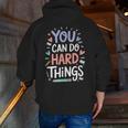 You Can Do Hard Things Test Day Teacher Kids Men Zip Up Hoodie Back Print, funny gift You Can Do Hard Things Test Day Teacher Kids Men Zip Up Hoodie Back Print, funny gift