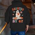 Haunted By 67 Boo Ghost Teacher 6 7 Halloween Costume Men Zip Up Hoodie Back Print, funny gift Haunted By 67 Boo Ghost Teacher 6 7 Halloween Costume Men Zip Up Hoodie Back Print, funny gift