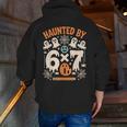 Haunted By 6x7 Math Teacher Halloween Pun Men Zip Up Hoodie Back Print, funny gift Haunted By 6x7 Math Teacher Halloween Pun Men Zip Up Hoodie Back Print, funny gift