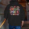 Hello Pre-K Back To School Teacher Student Fun Graphic Tee Men Zip Up Hoodie Back Print, funny gift Hello Pre-K Back To School Teacher Student Fun Graphic Tee Men Zip Up Hoodie Back Print, funny gift