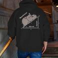 Hippotenuse Hippo Angle Function Hypotenuse Math Teacher Men Zip Up Hoodie Back Print, funny gift