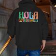Hola Estudiantes Maestra Back To School Spanish Teacher Men Zip Up Hoodie Back Print, funny gift Hola Estudiantes Maestra Back To School Spanish Teacher Men Zip Up Hoodie Back Print, funny gift
