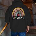 IA Crew Instructional Assistant Rainbow Teachers Aide Men Zip Up Hoodie Back Print, funny gift IA Crew Instructional Assistant Rainbow Teachers Aide Men Zip Up Hoodie Back Print, funny gift