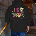 IEP I Encourage Progress Teacher Special Education Men Women Men Zip Up Hoodie Back Print, funny gift