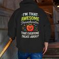 I'm That Awesome Paraeducator Teacher Men Zip Up Hoodie Back Print, funny gift