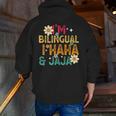 I’m Bilingual I Haha And Jaja Spanish Teacher Bilingual For Men Women Girls Kids Men Zip Up Hoodie Back Print, funny gift