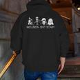 Inclusion Isn't Scary Slp Halloween Sped Teacher Ghost Mummy Men Zip Up Hoodie Back Print, funny gift