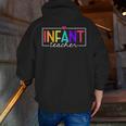Infant Teacher Daycare Provider Childcare Teacher Men Zip Up Hoodie Back Print, funny gift