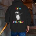 It's Fri-Yay Dabbing Penguin Friday Weekend Teacher Student Men Zip Up Hoodie Back Print, funny gift