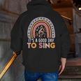 It's A Good Day To Sing Back To School Music Teacher Men Zip Up Hoodie Back Print, funny gift