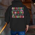 Jolliest Bunch Of Teachers This Side Of The Playground X-Mas Men Zip Up Hoodie Back Print, funny gift Jolliest Bunch Of Teachers This Side Of The Playground X-Mas Men Zip Up Hoodie Back Print, funny gift