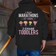 Just Kidding I Chase Toddlers Daycare Provider Nanny Teacher Men Zip Up Hoodie Back Print, funny gift