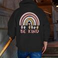 Be Kind ASL Sign Language Deaf SPED Teacher Kids Men Women Men Zip Up Hoodie Back Print, funny gift