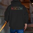 Be Kind Periodic Table Chemistry Teacher Scientist Kindness Men Women Girls Kids Men Zip Up Hoodie Back Print, funny gift