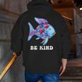 Be Kind Rainbow Fish Teacher Life Teaching Back To School Men Zip Up Hoodie Back Print, funny gift Be Kind Rainbow Fish Teacher Life Teaching Back To School Men Zip Up Hoodie Back Print, funny gift