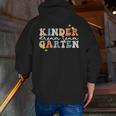 Kindergarten Dream Team Teacher Back To School Men Zip Up Hoodie Back Print, funny gift
