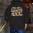 In My Kindergarten Era Retro Back To School Teacher Student Men Zip Up Hoodie Back Print, funny gift