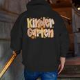 Kindergarten Teacher Fall Pumpkin Autumn Cute Men Zip Up Hoodie Back Print, funny gift