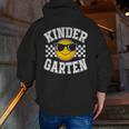 Kindergarten Teacher First Day Of Kinder Back To School Men Zip Up Hoodie Back Print, funny gift Kindergarten Teacher First Day Of Kinder Back To School Men Zip Up Hoodie Back Print, funny gift