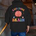 Kiss Your Brain Sped Teacher Appreciation Back To School Kid Men Zip Up Hoodie Back Print, funny gift Kiss Your Brain Sped Teacher Appreciation Back To School Kid Men Zip Up Hoodie Back Print, funny gift