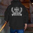 La Profe Mas Chingona Spanish Female Teacher Men Zip Up Hoodie Back Print, funny gift