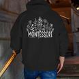 Learn Grow Bloom Wildflowers Appreciation Montessori Teacher Men Zip Up Hoodie Back Print, funny gift Learn Grow Bloom Wildflowers Appreciation Montessori Teacher Men Zip Up Hoodie Back Print, funny gift