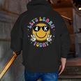 Lets Learn Today Shirt Smile Face 4K Teacher Back To School Men Zip Up Hoodie Back Print, funny gift Lets Learn Today Shirt Smile Face 4K Teacher Back To School Men Zip Up Hoodie Back Print, funny gift