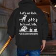 Let's Eat Kids Fun Dinosaurs Grammar Teacher Men Zip Up Hoodie Back Print, funny gift Let's Eat Kids Fun Dinosaurs Grammar Teacher Men Zip Up Hoodie Back Print, funny gift