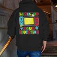 Level Up Your Education Gaming Inspired Teacher Gamers Men Zip Up Hoodie Back Print, funny gift