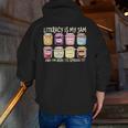 Literacy Is My Jam And I'm Here To Spread Literacy Teacher Men Zip Up Hoodie Back Print, funny gift Literacy Is My Jam And I'm Here To Spread Literacy Teacher Men Zip Up Hoodie Back Print, funny gift