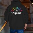 Literacy Squad Reading Teacher Interventionist Specialist Men Zip Up Hoodie Back Print, funny gift Literacy Squad Reading Teacher Interventionist Specialist Men Zip Up Hoodie Back Print, funny gift