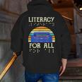 Literacy For All Visually Impaired Braille Teacher The Blind Men Zip Up Hoodie Back Print, funny gift Literacy For All Visually Impaired Braille Teacher The Blind Men Zip Up Hoodie Back Print, funny gift