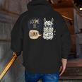 Llama Shirt English Teacher School Student ESL Joke Men Zip Up Hoodie Back Print, Esl Teacher Hoodies, English Teacher Hoodies, funny gift