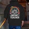 I Love Bee-Ing An Infant Teacher Toddler Teaching Men Zip Up Hoodie Back Print, funny gift I Love Bee-Ing An Infant Teacher Toddler Teaching Men Zip Up Hoodie Back Print, funny gift