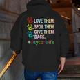 Love Daycare Provider Childcare Teacher Tie Dye Men Zip Up Hoodie Back Print, funny gift Love Daycare Provider Childcare Teacher Tie Dye Men Zip Up Hoodie Back Print, funny gift