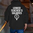 Lower Teacher's Salaries For Men Women Kids Men Zip Up Hoodie Back Print, funny gift Lower Teacher's Salaries For Men Women Kids Men Zip Up Hoodie Back Print, funny gift