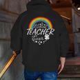 Luckiest Teacher Ever Rainbow- St Patricks Day Teacher Men Zip Up Hoodie Back Print, funny gift Luckiest Teacher Ever Rainbow- St Patricks Day Teacher Men Zip Up Hoodie Back Print, funny gift