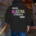 Maestra Fabulosa Bilingual Spanish Espanol Teacher School Men Zip Up Hoodie Back Print, funny gift Maestra Fabulosa Bilingual Spanish Espanol Teacher School Men Zip Up Hoodie Back Print, funny gift