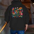Maestra Flowers Spanish Teacher Cinco De Mayo Men Zip Up Hoodie Back Print, funny gift Maestra Flowers Spanish Teacher Cinco De Mayo Men Zip Up Hoodie Back Print, funny gift