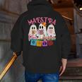 Maestra Pantasmas Conchas Teacher Mexican Halloween Men Zip Up Hoodie Back Print, funny gift Maestra Pantasmas Conchas Teacher Mexican Halloween Men Zip Up Hoodie Back Print, funny gift