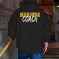 Mahjong Coach Coaching Trainer Teacher Men Zip Up Hoodie Back Print, funny gift Mahjong Coach Coaching Trainer Teacher Men Zip Up Hoodie Back Print, funny gift