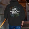Marching Band Director Music Teacher Men Zip Up Hoodie Back Print, funny gift