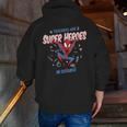 Marvel Spider-Man Teachers Are Super Heroes Men Zip Up Hoodie Back Print, funny gift