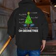 Math Geometry Christmas Tree Geometree Teacher Men Zip Up Hoodie Back Print, funny gift Math Geometry Christmas Tree Geometree Teacher Men Zip Up Hoodie Back Print, funny gift