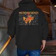Math Nerd The Mathemachicken a Math Teacher Men Zip Up Hoodie Back Print, funny gift Math Nerd The Mathemachicken a Math Teacher Men Zip Up Hoodie Back Print, funny gift