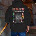 Math Teacher Christmas 12 Days Of Teaching Math Christmas Men Zip Up Hoodie Back Print, funny gift Math Teacher Christmas 12 Days Of Teaching Math Christmas Men Zip Up Hoodie Back Print, funny gift