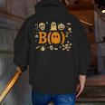 Math Teacher Ghost Shirt Cute Spooky Teacher Halloween Men Zip Up Hoodie Back Print, funny gift